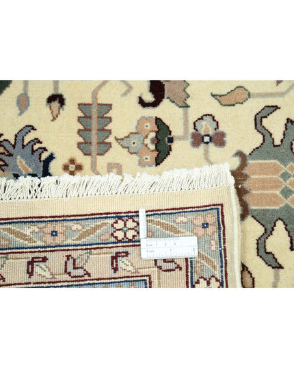 Heritage 8' 9" X 9' 11" Hand Knotted Wool Rug 8' 9" X 9' 11" (267 X 302) / Ivory / Wool