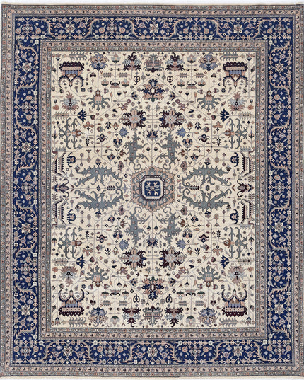 Heritage 8' 9" X 9' 11" Hand Knotted Wool Rug 8' 9" X 9' 11" (267 X 302) / Ivory / Wool