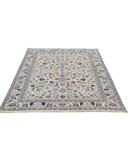 Heritage 4' 11" X 8' 0" Hand Knotted Wool Rug 4' 11" X 8' 0" (150 X 244) / Ivory / Wool
