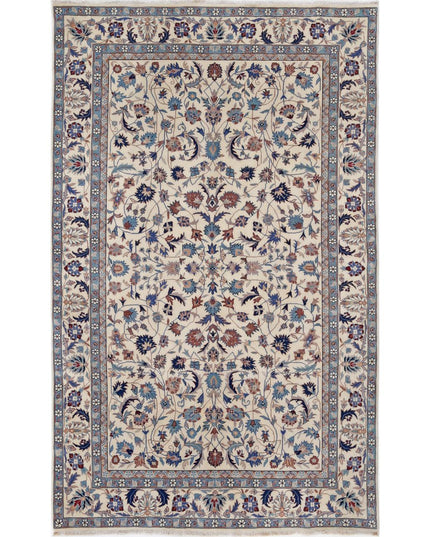 Heritage 4' 11" X 8' 0" Hand Knotted Wool Rug 4' 11" X 8' 0" (150 X 244) / Ivory / Wool