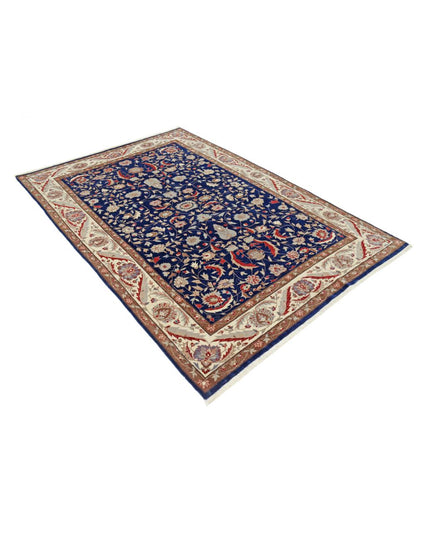 Heritage 5' 0" X 7' 5" Hand Knotted Wool Rug 5' 0" X 7' 5" (152 X 226) / Blue / Wool