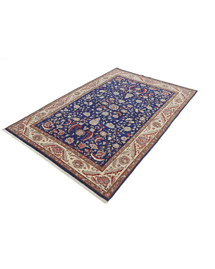 Heritage 5' 0" X 7' 5" Hand Knotted Wool Rug 5' 0" X 7' 5" (152 X 226) / Blue / Wool