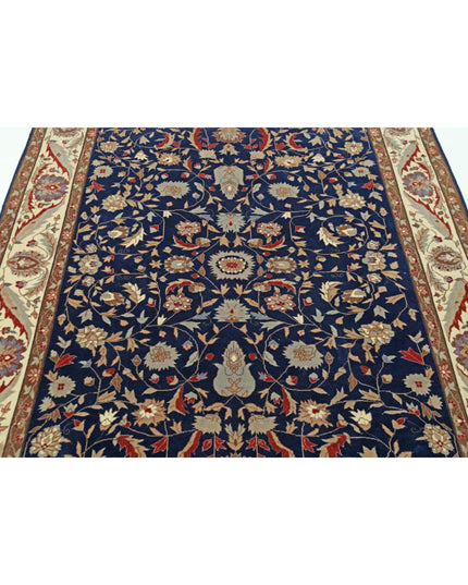 Heritage 5' 0" X 7' 5" Hand Knotted Wool Rug 5' 0" X 7' 5" (152 X 226) / Blue / Wool