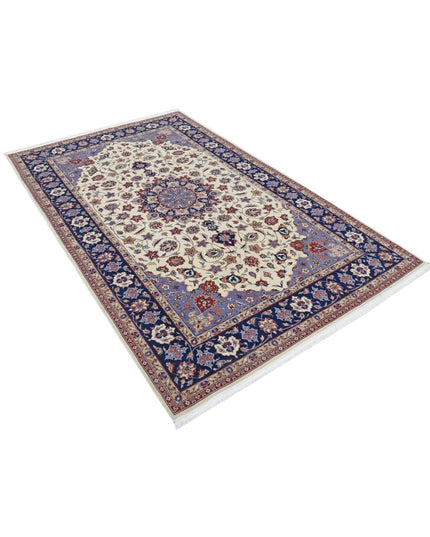 Heritage 4' 11" X 8' 0" Hand Knotted Wool Rug 4' 11" X 8' 0" (150 X 244) / Ivory / Wool