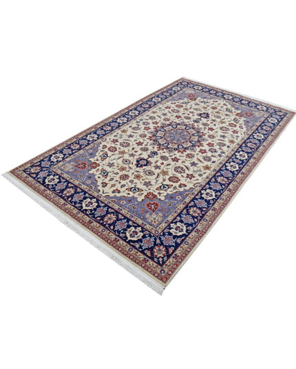 Heritage 4' 11" X 8' 0" Hand Knotted Wool Rug 4' 11" X 8' 0" (150 X 244) / Ivory / Wool