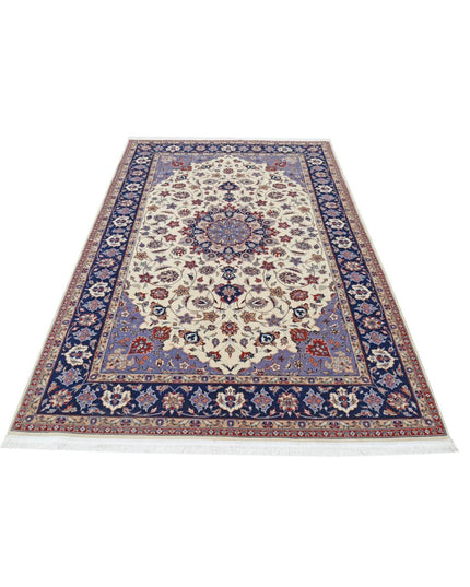 Heritage 4' 11" X 8' 0" Hand Knotted Wool Rug 4' 11" X 8' 0" (150 X 244) / Ivory / Wool