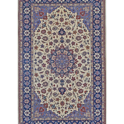 Heritage 4' 11" X 8' 0" Hand Knotted Wool Rug 4' 11" X 8' 0" (150 X 244) / Ivory / Wool