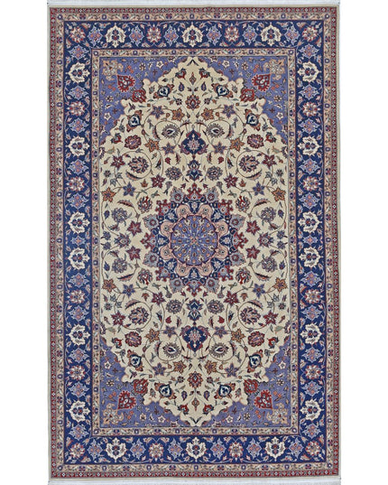 Heritage 4' 11" X 8' 0" Hand Knotted Wool Rug 4' 11" X 8' 0" (150 X 244) / Ivory / Wool