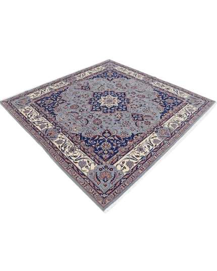 Heritage 6' 7" X 6' 10" Hand Knotted Wool Rug 6' 7" X 6' 10" (201 X 208) / Blue / Wool