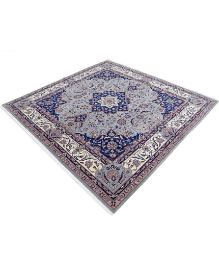Heritage 6' 7" X 6' 10" Hand Knotted Wool Rug 6' 7" X 6' 10" (201 X 208) / Blue / Wool
