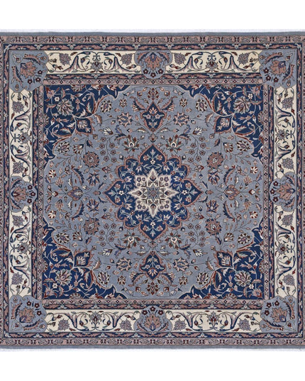 Heritage 6' 7" X 6' 10" Hand Knotted Wool Rug 6' 7" X 6' 10" (201 X 208) / Blue / Wool