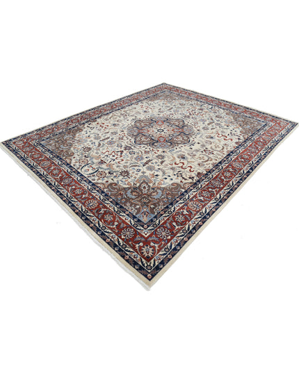 Heritage 7' 11" X 9' 10" Hand Knotted Wool Rug 7' 11" X 9' 10" (241 X 300) / Ivory / Wool