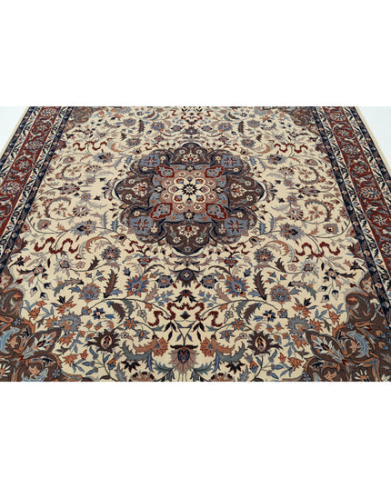 Heritage 7' 11" X 9' 10" Hand Knotted Wool Rug 7' 11" X 9' 10" (241 X 300) / Ivory / Wool