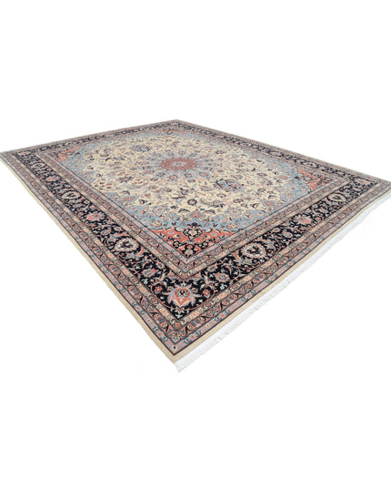 Heritage 11' 11" X 14' 10" Hand Knotted Wool Rug 11' 11" X 14' 10" (363 X 452) / Ivory / Wool