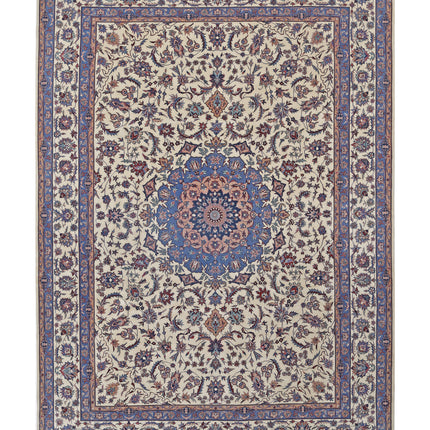 Heritage 8' 1" X 11' 4" Hand Knotted Wool Rug 8' 1" X 11' 4" (246 X 345) / Ivory / Wool