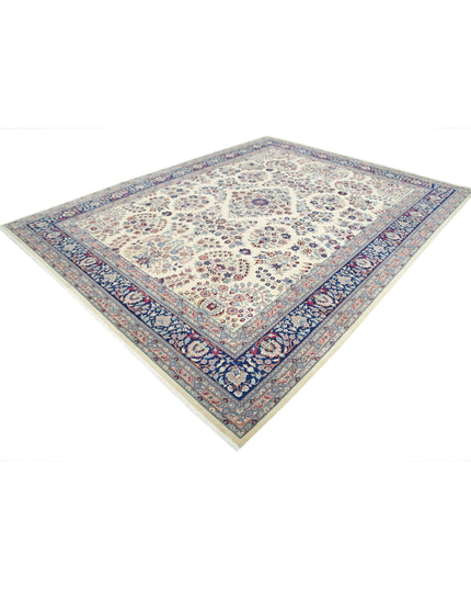 Heritage 9' 2" X 11' 7" Hand Knotted Wool Rug 9' 2" X 11' 7" (280 X 353) / Ivory / Wool