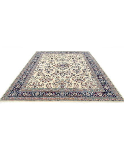 Heritage 9' 2" X 11' 7" Hand Knotted Wool Rug 9' 2" X 11' 7" (280 X 353) / Ivory / Wool