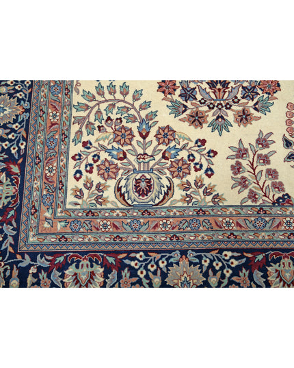 Heritage 9' 2" X 11' 7" Hand Knotted Wool Rug 9' 2" X 11' 7" (280 X 353) / Ivory / Wool