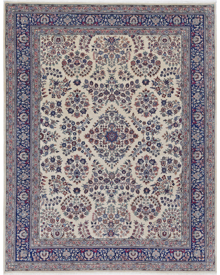 Heritage 9' 2" X 11' 7" Hand Knotted Wool Rug 9' 2" X 11' 7" (280 X 353) / Ivory / Wool
