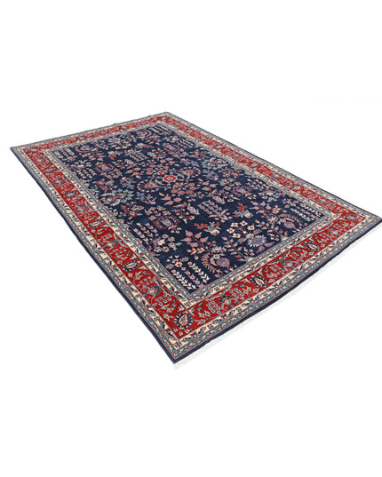 Heritage 6' 0" X 9' 1" Hand Knotted Wool Rug 6' 0" X 9' 1" (183 X 277) / Blue / Wool