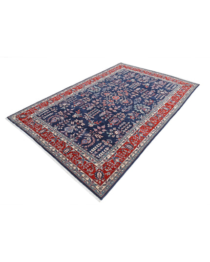 Heritage 6' 0" X 9' 1" Hand Knotted Wool Rug 6' 0" X 9' 1" (183 X 277) / Blue / Wool