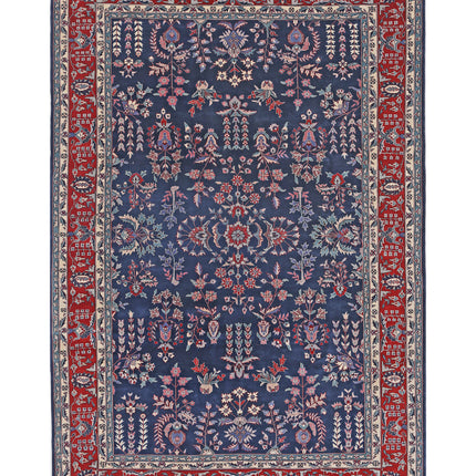 Heritage 6' 0" X 9' 1" Hand Knotted Wool Rug 6' 0" X 9' 1" (183 X 277) / Blue / Wool