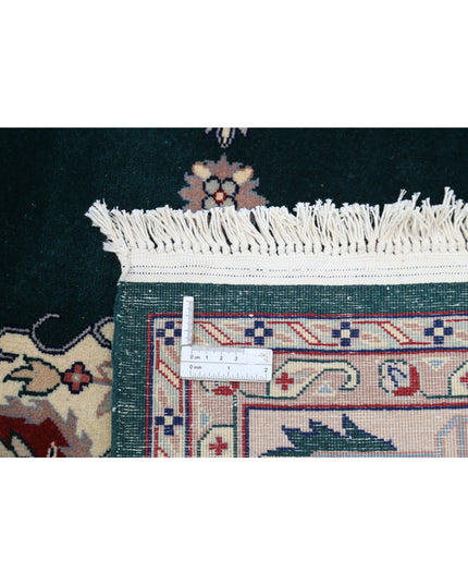 Heritage 6' 0" X 8' 11" Hand Knotted Wool Rug 6' 0" X 8' 11" (183 X 272) / Green / Wool