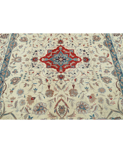 Heritage 6' 1" X 9' 0" Hand Knotted Wool Rug 6' 1" X 9' 0" (185 X 274) / Ivory / Wool