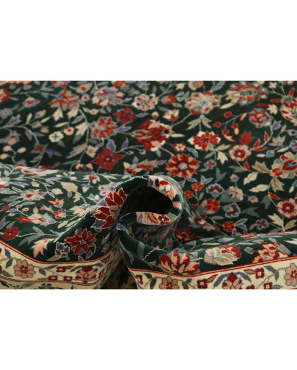 Heritage 6' 2" X 9' 0" Hand Knotted Wool Rug 6' 2" X 9' 0" (188 X 274) / Green / Wool