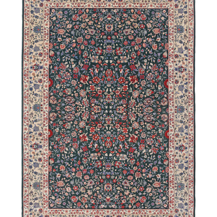 Heritage 6' 2" X 9' 0" Hand Knotted Wool Rug 6' 2" X 9' 0" (188 X 274) / Green / Wool