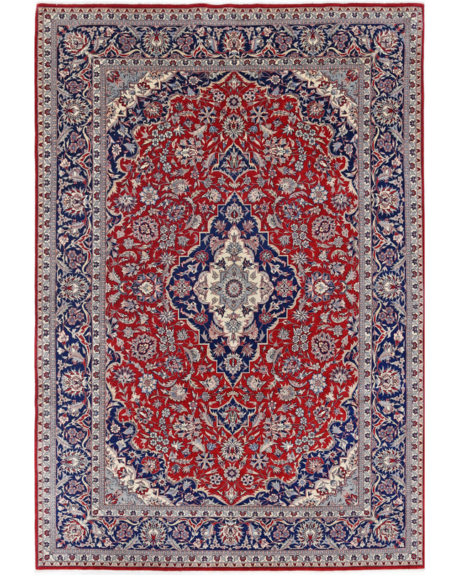 Heritage 6' 0" X 8' 11" Hand Knotted Wool Rug 6' 0" X 8' 11" (183 X 272) / Red / Wool