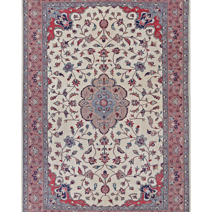 Heritage 6' 0" X 9' 0" Hand Knotted Wool Rug 6' 0" X 9' 0" (183 X 274) / Ivory / Wool