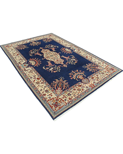 Heritage 5' 11" X 8' 11" Hand Knotted Wool Rug 5' 11" X 8' 11" (180 X 272) / Blue / Wool