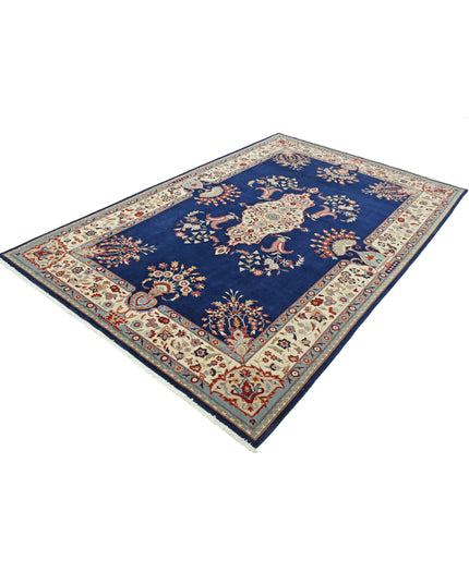 Heritage 5' 11" X 8' 11" Hand Knotted Wool Rug 5' 11" X 8' 11" (180 X 272) / Blue / Wool