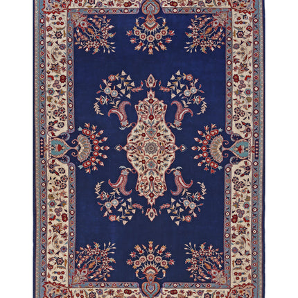 Heritage 5' 11" X 8' 11" Hand Knotted Wool Rug 5' 11" X 8' 11" (180 X 272) / Blue / Wool