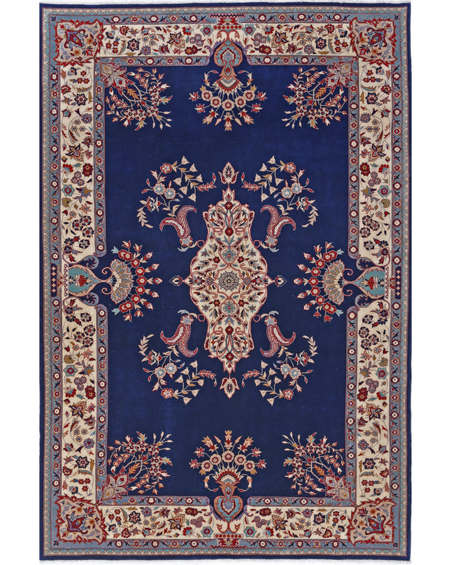 Heritage 5' 11" X 8' 11" Hand Knotted Wool Rug 5' 11" X 8' 11" (180 X 272) / Blue / Wool