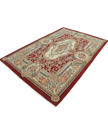 Heritage 5' 10" X 8' 11" Hand Knotted Wool Rug 5' 10" X 8' 11" (178 X 272) / Red / Wool