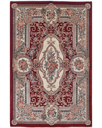 Heritage 5' 10" X 8' 11" Hand Knotted Wool Rug 5' 10" X 8' 11" (178 X 272) / Red / Wool