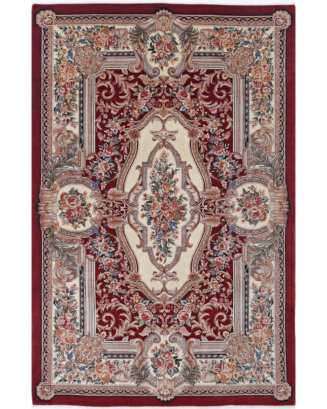 Heritage 5' 10" X 8' 11" Hand Knotted Wool Rug 5' 10" X 8' 11" (178 X 272) / Red / Wool