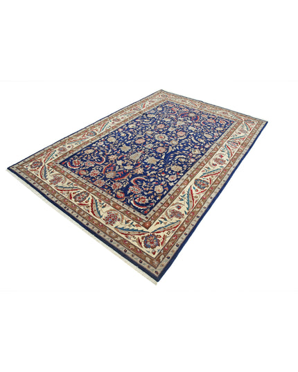 Heritage 6' 0" X 8' 11" Hand Knotted Wool Rug 6' 0" X 8' 11" (183 X 272) / Blue / Wool