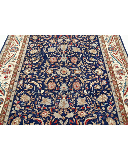 Heritage 6' 0" X 8' 11" Hand Knotted Wool Rug 6' 0" X 8' 11" (183 X 272) / Blue / Wool