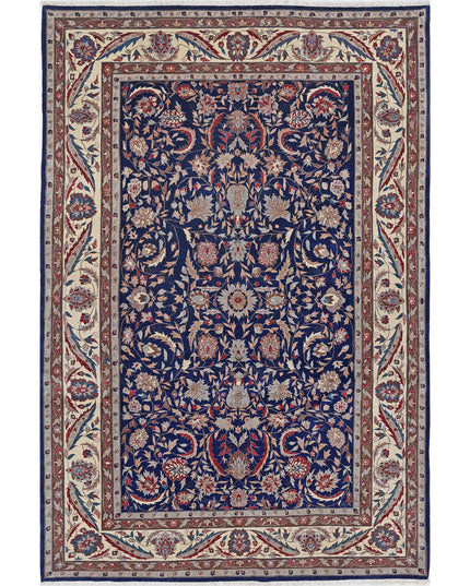 Heritage 6' 0" X 8' 11" Hand Knotted Wool Rug 6' 0" X 8' 11" (183 X 272) / Blue / Wool