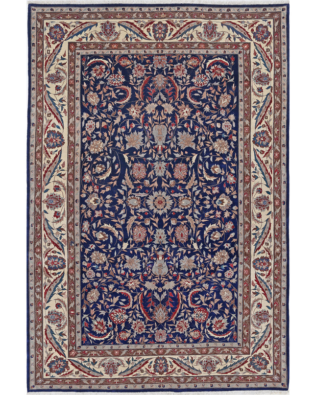 Heritage 6' 0" X 8' 11" Hand Knotted Wool Rug 6' 0" X 8' 11" (183 X 272) / Blue / Wool