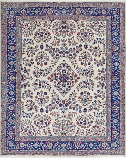 Heritage 8' 1" X 9' 10" Hand Knotted Wool Rug 8' 1" X 9' 10" (246 X 300) / Ivory / Wool