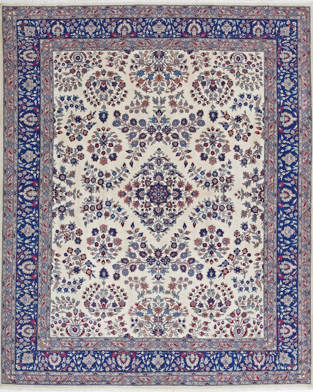 Heritage 8' 1" X 9' 10" Hand Knotted Wool Rug 8' 1" X 9' 10" (246 X 300) / Ivory / Wool