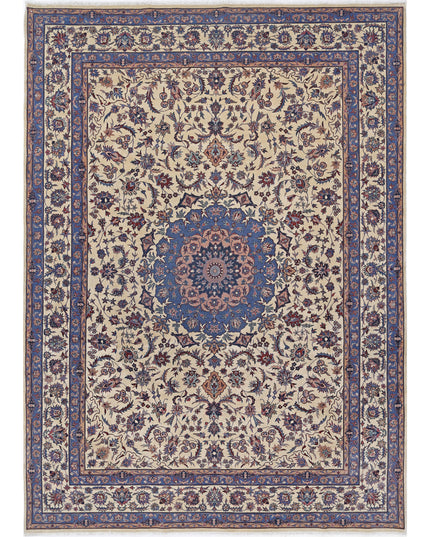 Heritage 8' 2" X 11' 5" Hand Knotted Wool Rug 8' 2" X 11' 5" (249 X 348) / Ivory / Wool