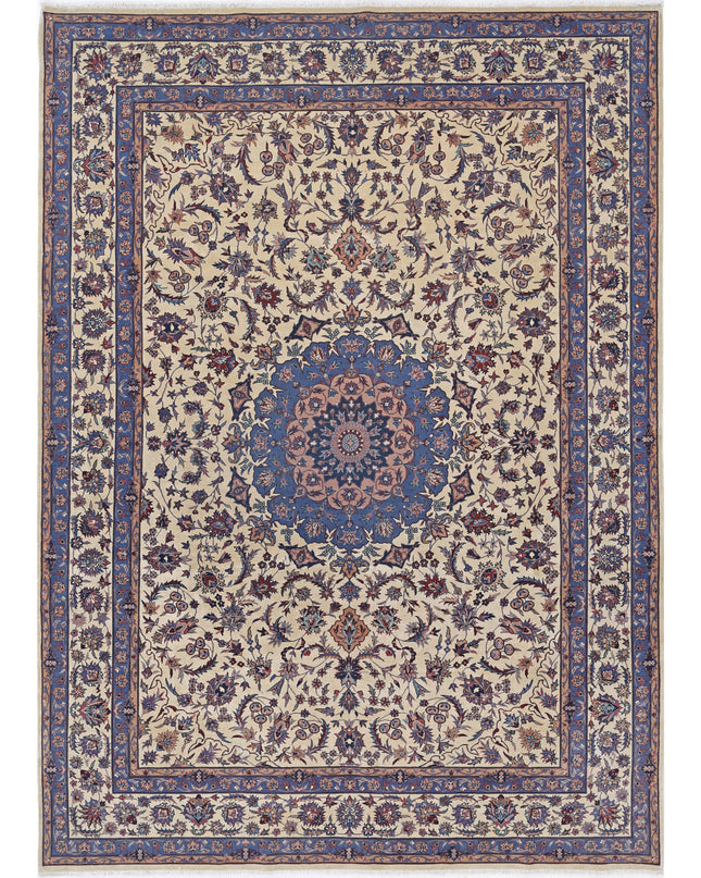 Heritage 8' 2" X 11' 5" Hand Knotted Wool Rug 8' 2" X 11' 5" (249 X 348) / Ivory / Wool