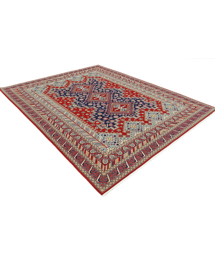 Heritage 7' 11" X 9' 11" Hand Knotted Wool Rug 7' 11" X 9' 11" (241 X 302) / Red / Wool