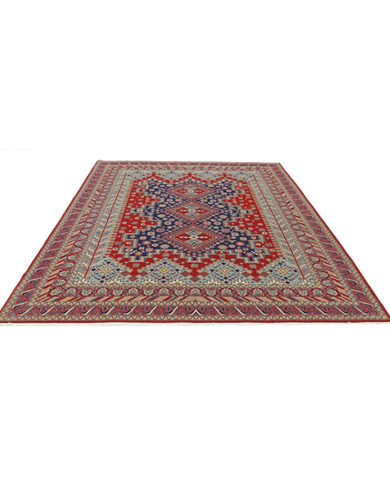 Heritage 7' 11" X 9' 11" Hand Knotted Wool Rug 7' 11" X 9' 11" (241 X 302) / Red / Wool