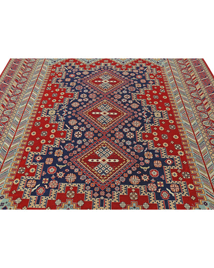 Heritage 7' 11" X 9' 11" Hand Knotted Wool Rug 7' 11" X 9' 11" (241 X 302) / Red / Wool